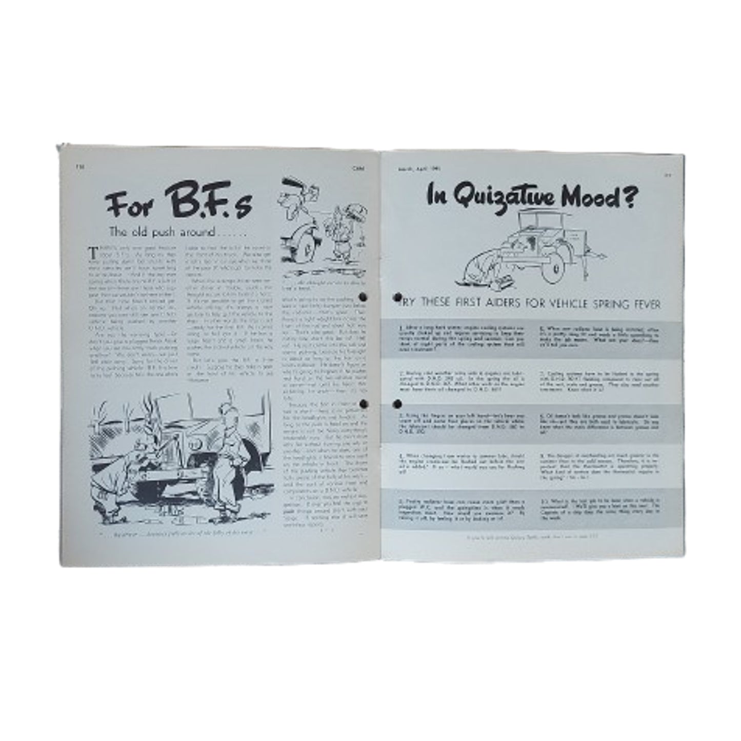 WW2 Canadian Armour Motor Magazine March April 1945 Seebe Internment Camp 130
