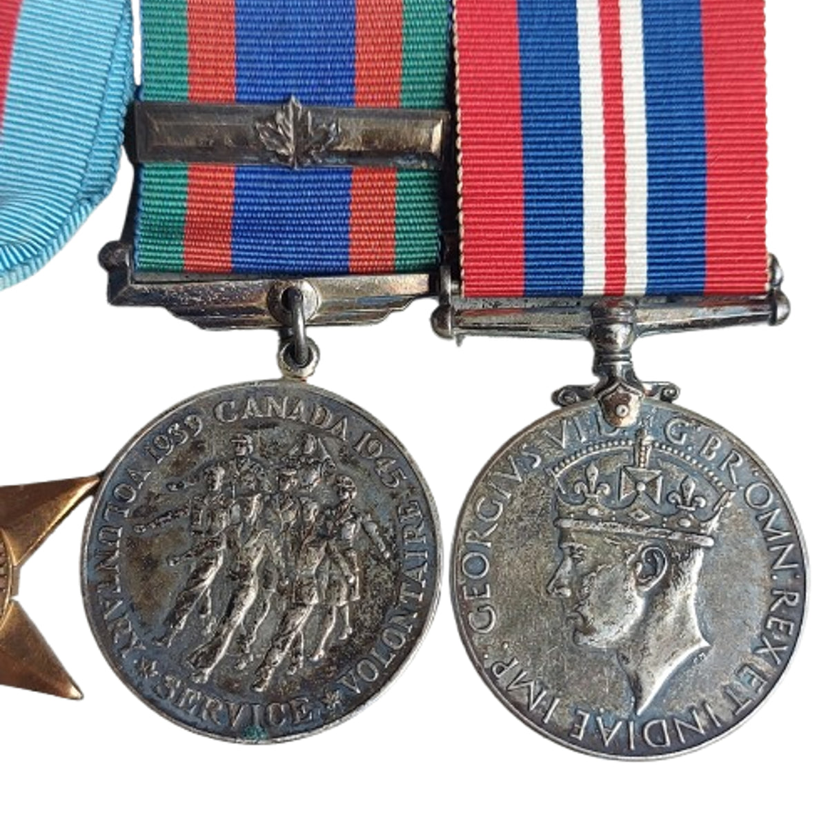 WW2 Canadian Medal Set With Overseas Bar