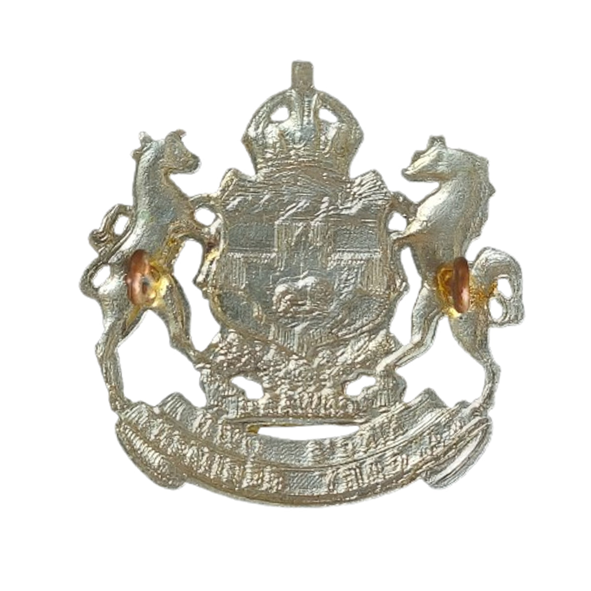 Post-WW2 Canadian Kings Own Calgary Regiment Cap Badge