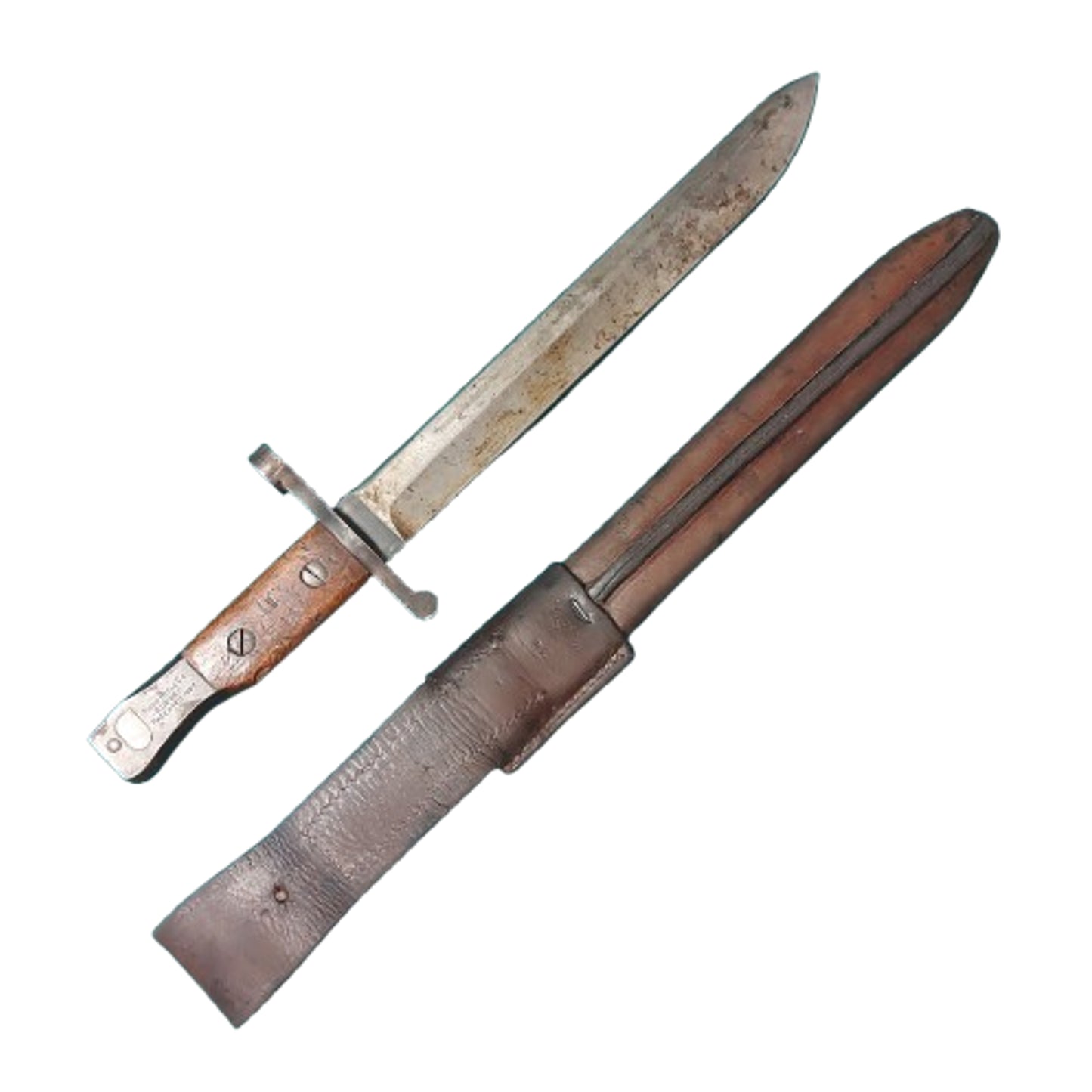 WW1 Canadian Mk.I Ross Rifle Bayonet In Scabbard