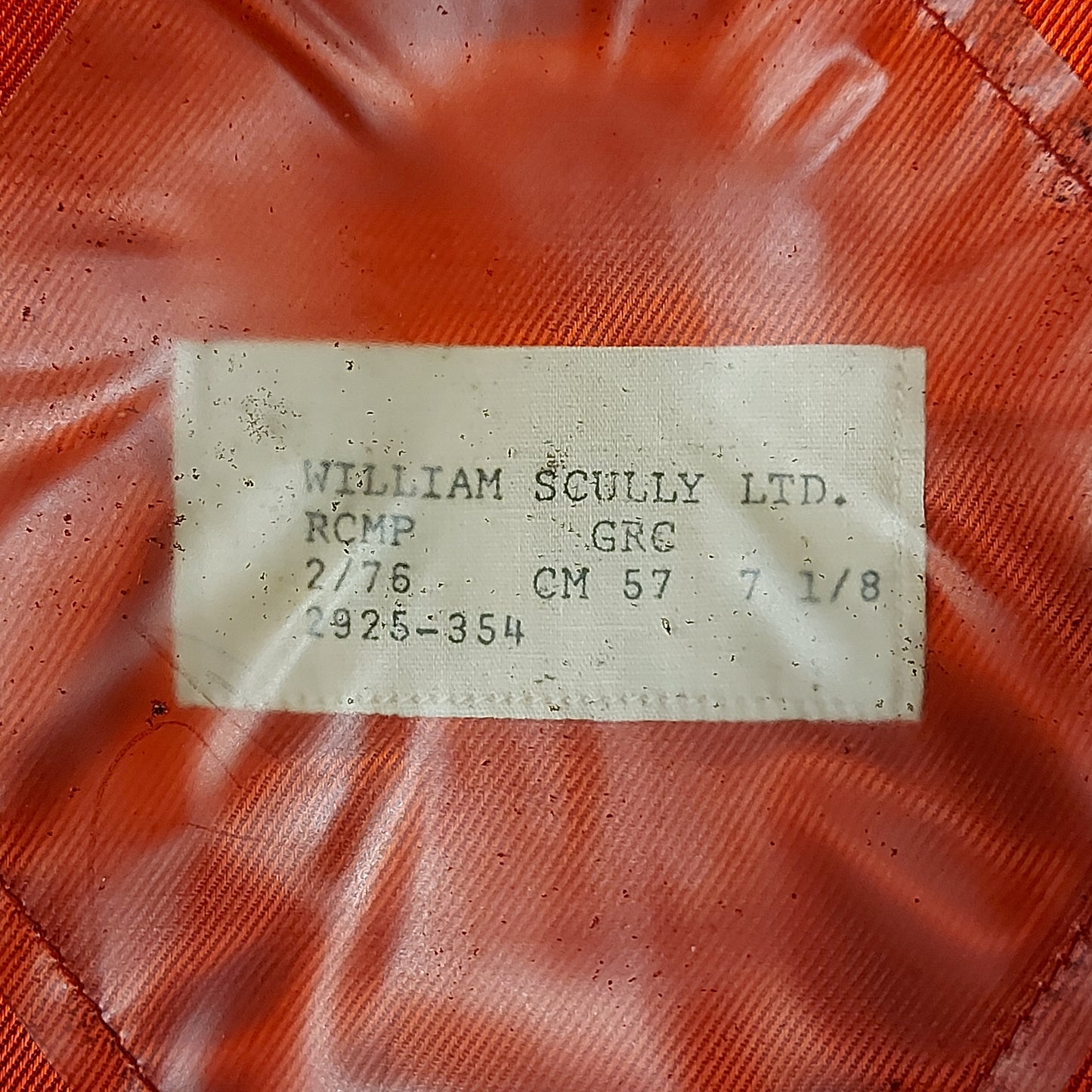 Post-WW2 Canadian QEII RCMP Royal Canadian Mounted Police Visor Cap With Badge