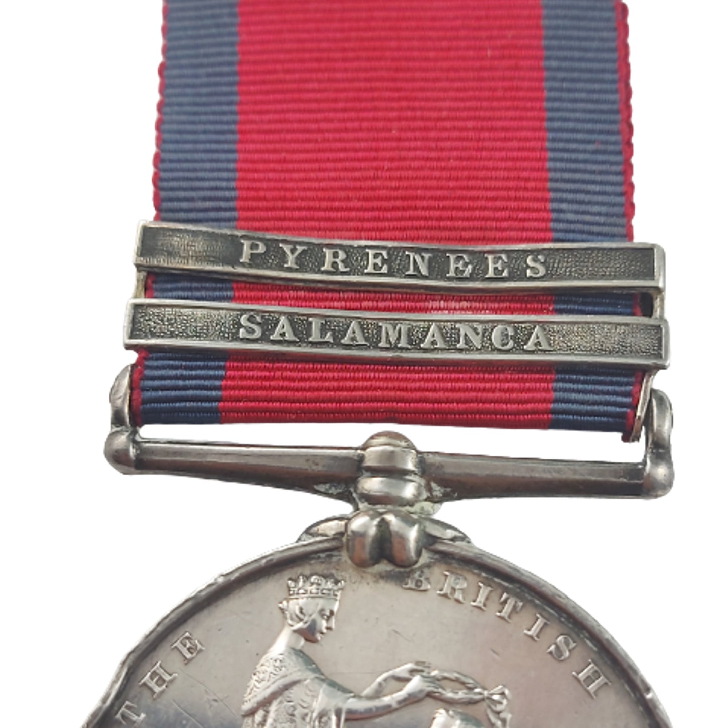Pre-WW1 British Napoleonic Military General Service Medal With 2 Bars - 32nd Foot