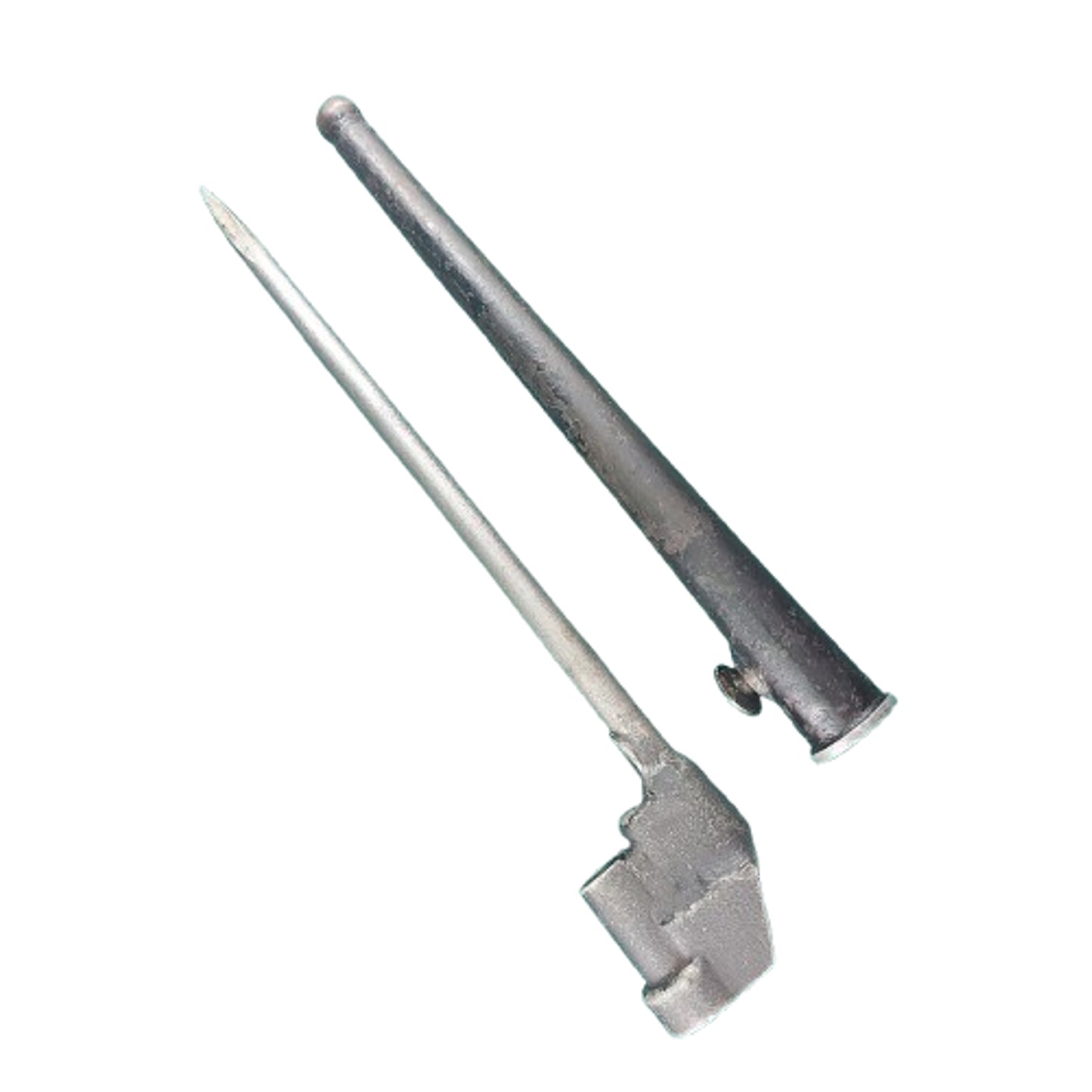 WW2 Canadian British SMLE No. 4 Mk. III Spike Bayonet With Scabbard
