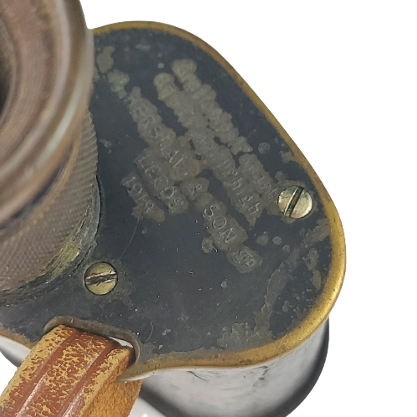 WW1 British Field Binoculars In Case With Service Number 1918