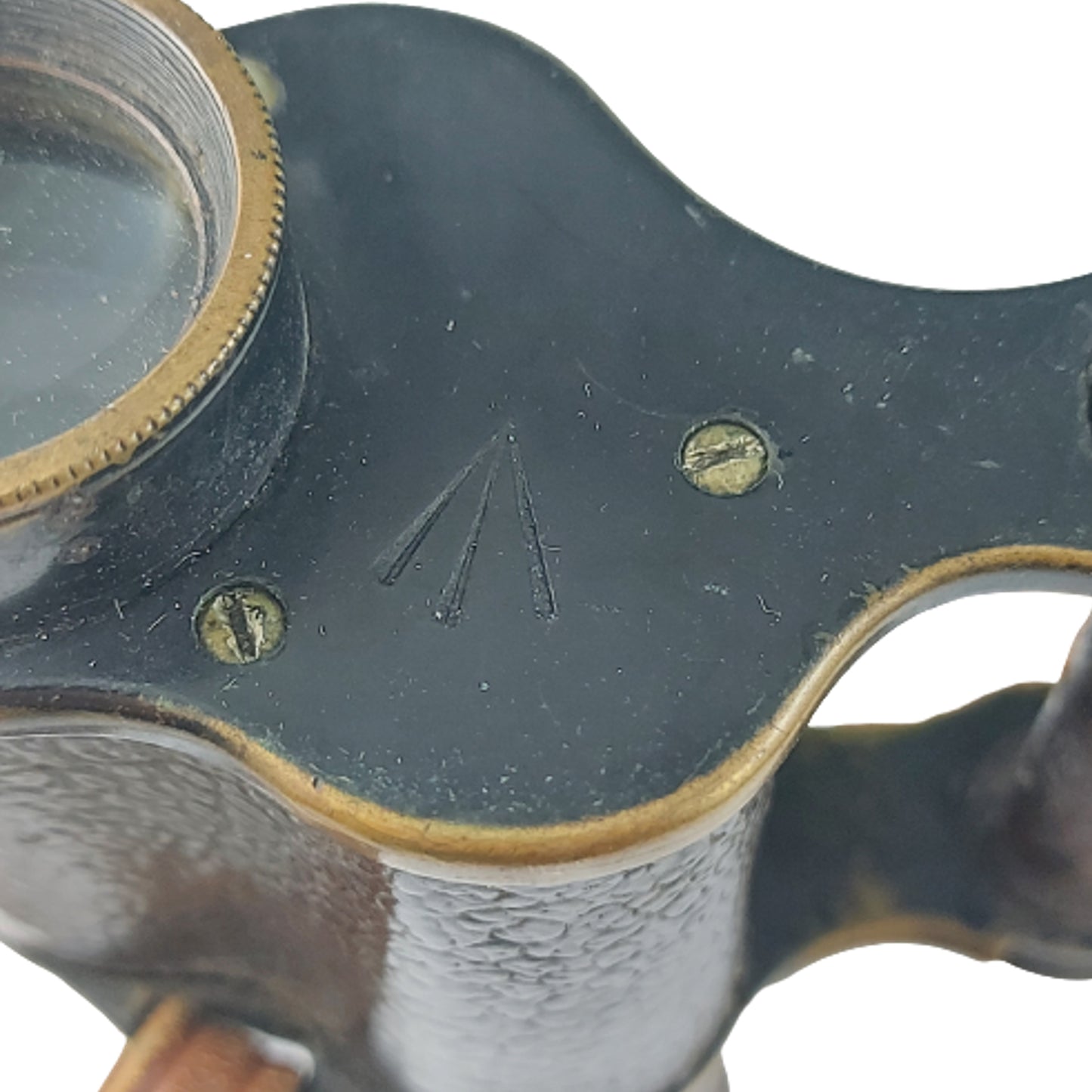 WW1 British Field Binoculars In Case With Service Number 1918