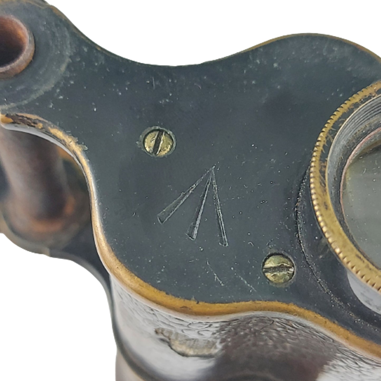 WW1 British Field Binoculars In Case With Service Number 1918