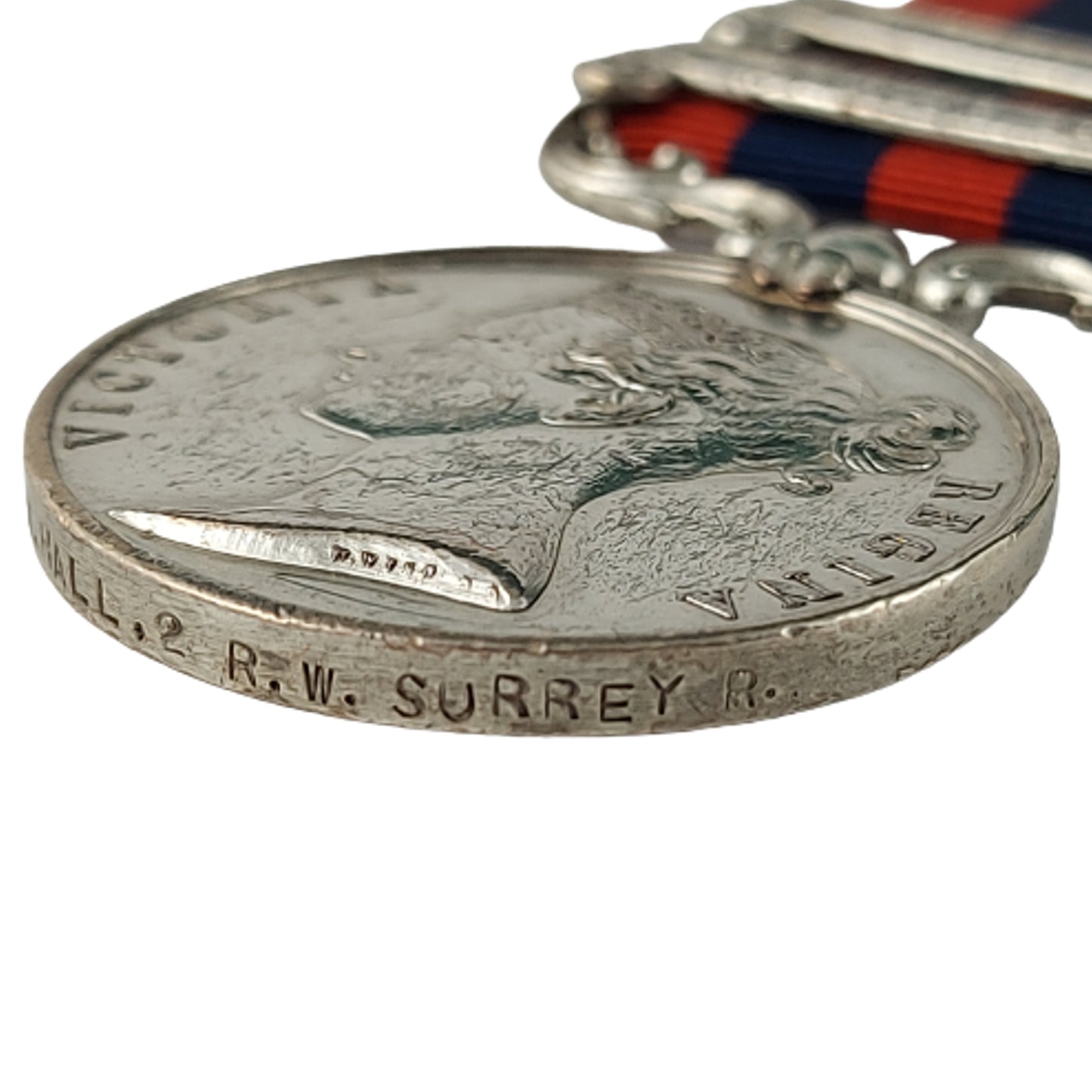 Pre-WW1 British 1854 India General Service Medal With 2 Bars - Royal West Surrey Regiment