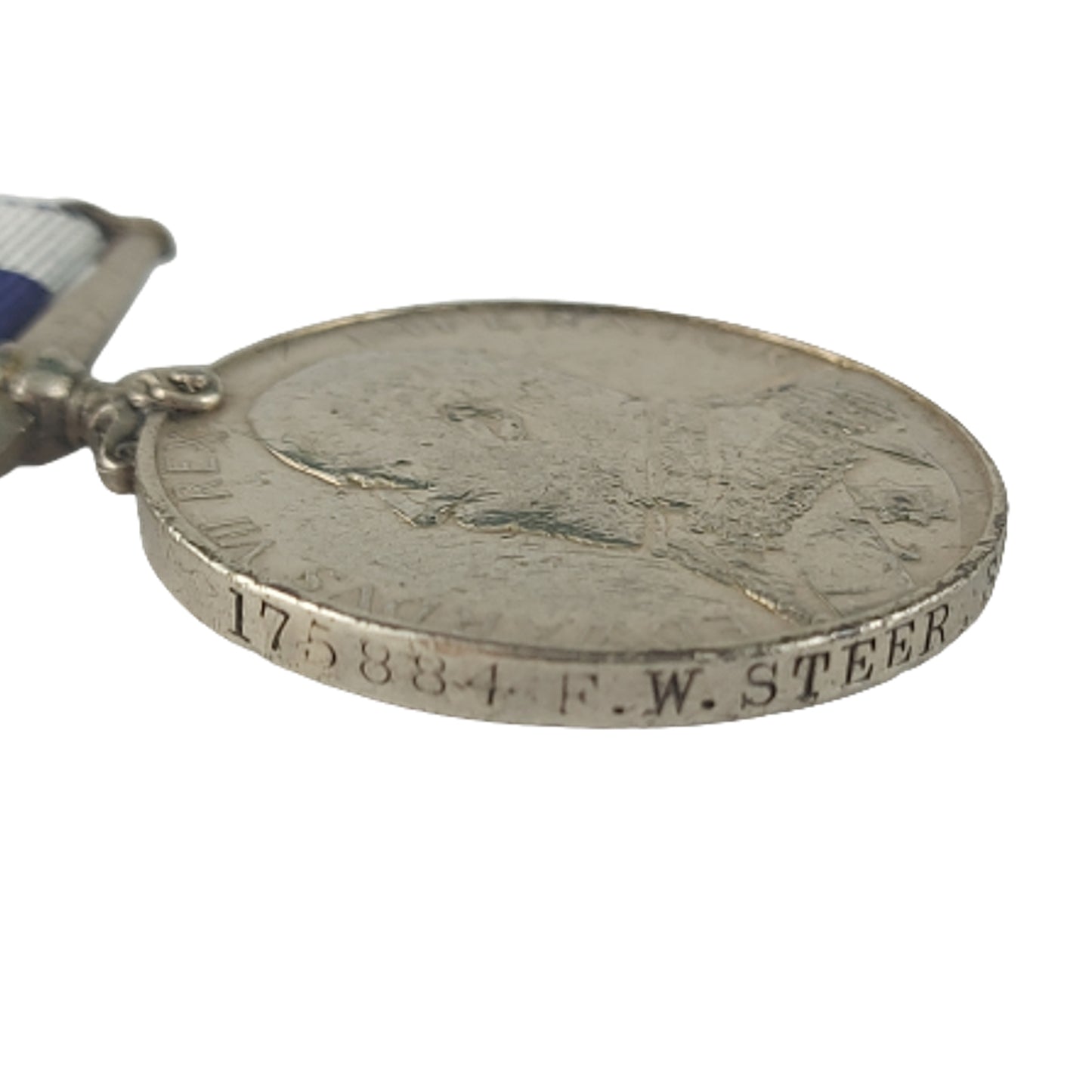 Pre-WW1 British RN Royal Navy LSGC Long Service Good Conduct Medal HMS Victory