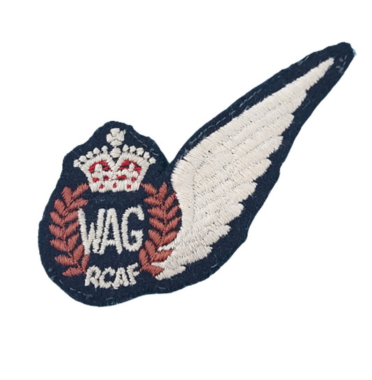 WW2 RCAF Royal Canadian Air Force WAG Wireless Air Gunner Wing Insignia
