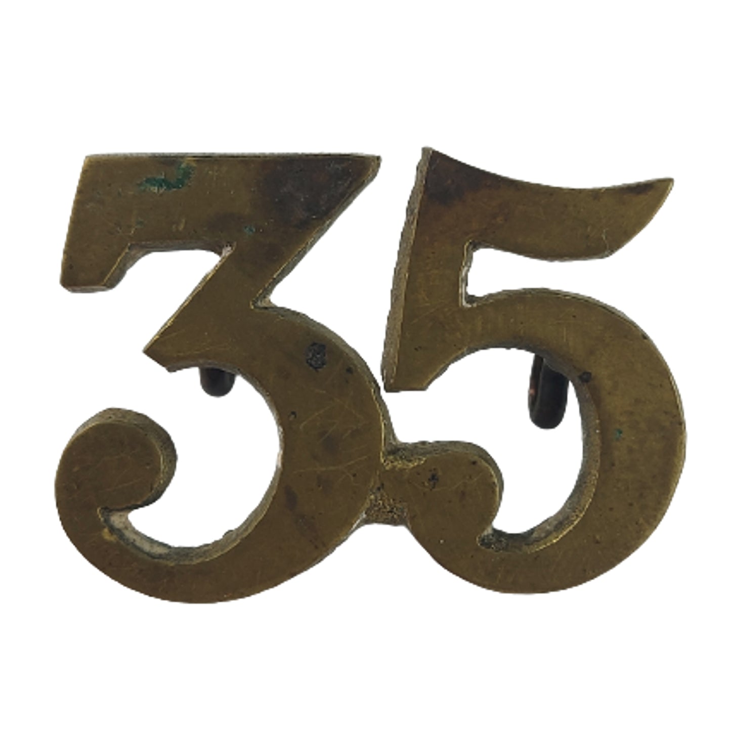 Pre-WW1 Canadian Militaria 35th Central Alberta Horse Numbered Badge