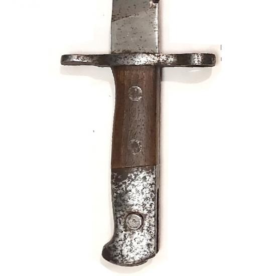 WW1 Schmidt Rubin M1914 Sawback Bayonet In Scabbard