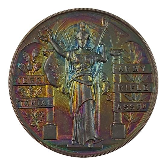 Cased 1933 Territorial Army Rifle Association Medallion