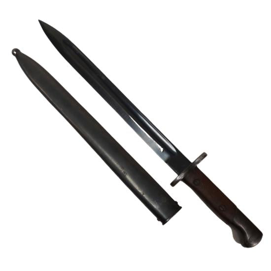 WW2 Model 1937 Portuguese Mauser Bayonet With Scabbard