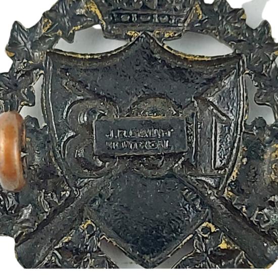 Pre-WW1 Canadain 103rd Calgary Rifles OSD Collar Badge