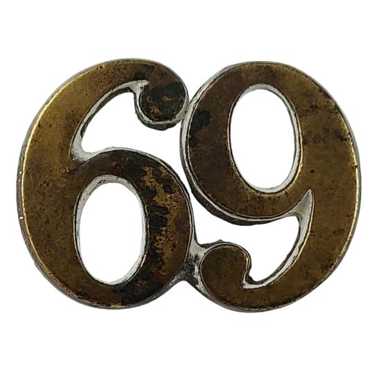 Pre-WW1 Canadian Militia 69th Battalion Cap Badge - Montreal Quebec