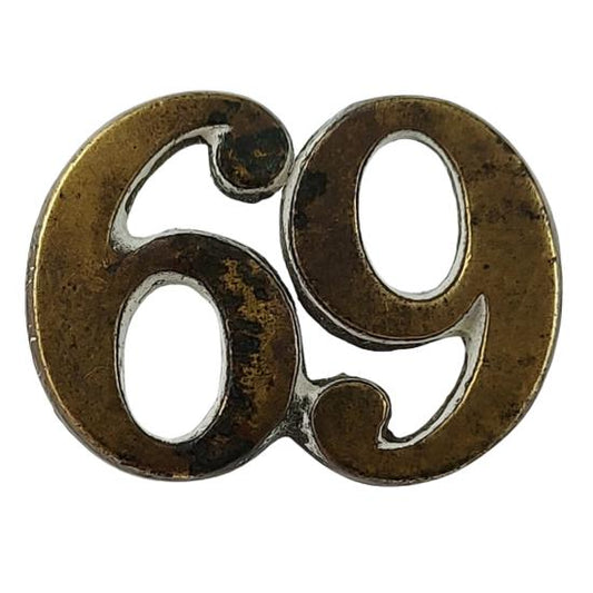 Pre-WW1 Canadian Militia 69th Battalion Cap Badge - Montreal Quebec