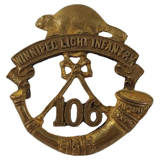 Pre-WW1 Canadian 106th Battalion Cap Badge - Winnipeg Light Infantry