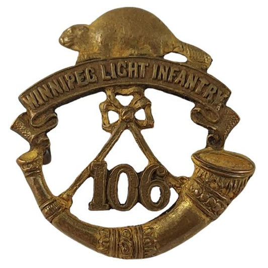 Pre-WW1 Canadian 106th Battalion Cap Badge  - Winnipeg Light Infantry