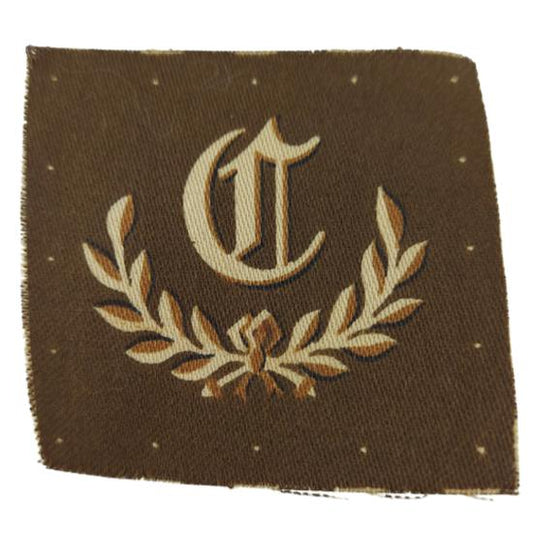 WW1 -WW2 British Artillery Gun Layers Printed Canvas Trade Badge