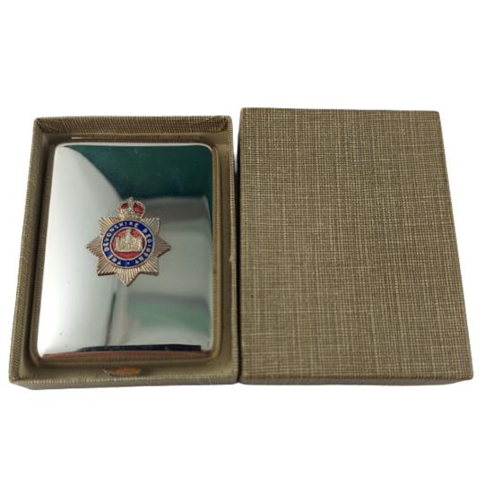 WW1-WW2 British Devonshire Regiment Officer's Note Case