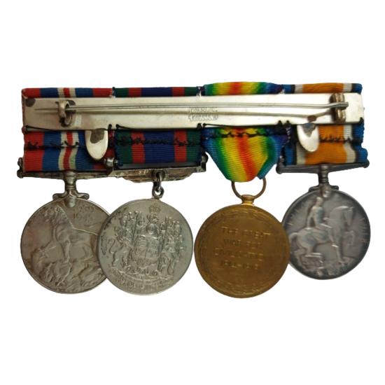 WW1-WW2 Canadian Medal Set - 54th Battalion-Kootenay B.C. - Quartermaster Sergeant