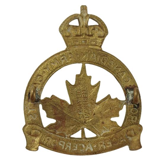 WW2 RCAC Royal Canadian Army Cadets Cap Badge - Scully Montreal
