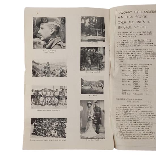 WW2 Calgary Highlanders 'The Glen' Regimental Journal July 1942