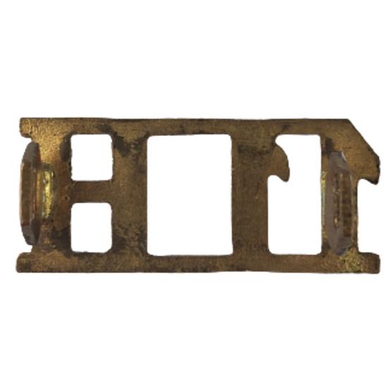 WW1 British 11th King's Own Hussars Brass Shoulder Title