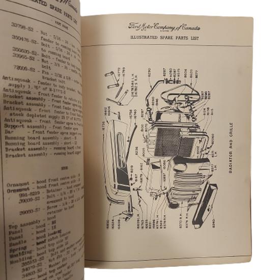 WW2 British Army Ford Bedford 4x2 Illustrated Spare Parts List Manual
