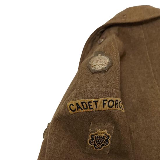 WW2 British Cadet Forces Officer's Battle Tunic 1943
