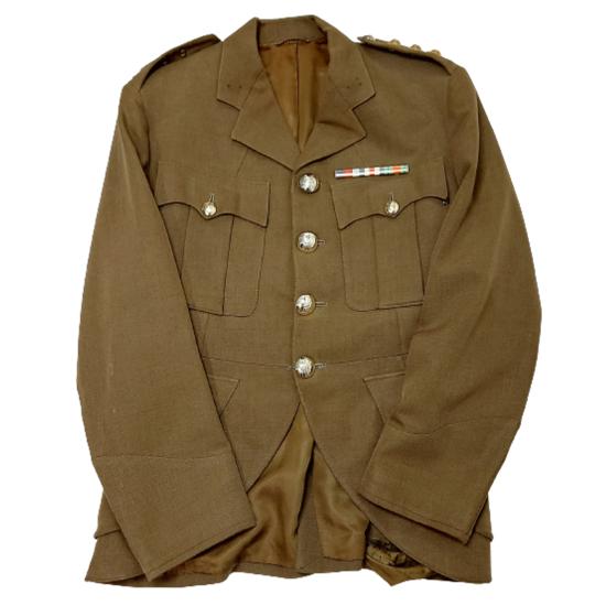 Named WW2 Calgary Highlanders Officer's Cut-Away Tunic