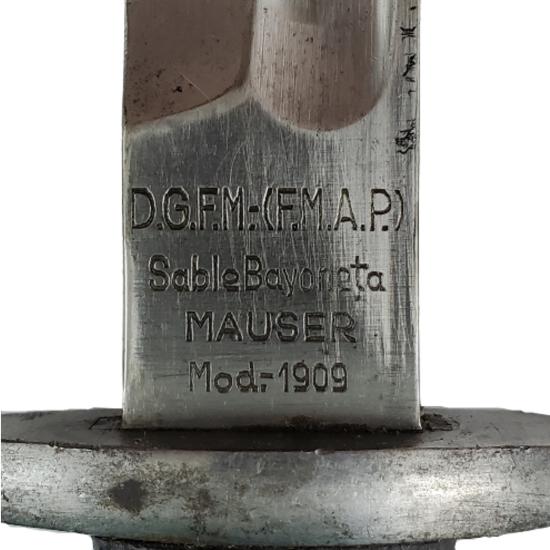 Pre-WW1 Argentine Model 1909 Mauser Bayonet With Matching Scabbard