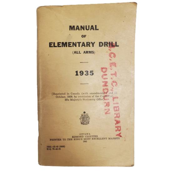 Pre-WW2 Training Manual - Manual Of Elementary Drill (All Arms) 1935