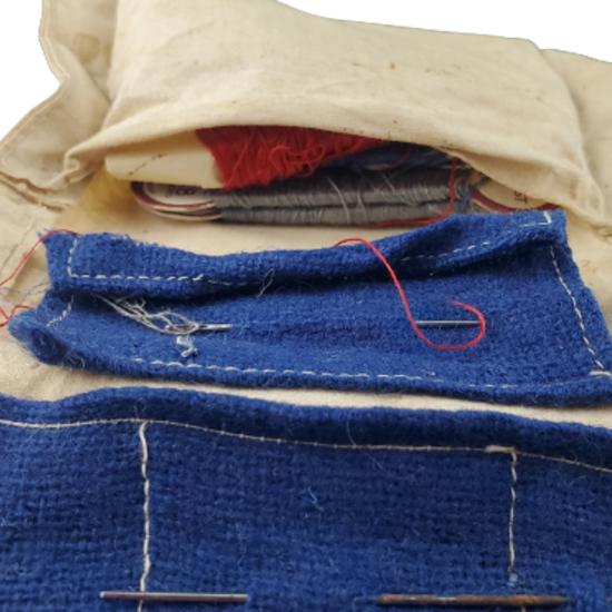 Named WW2 British RN Royal Navy Housewife Kit