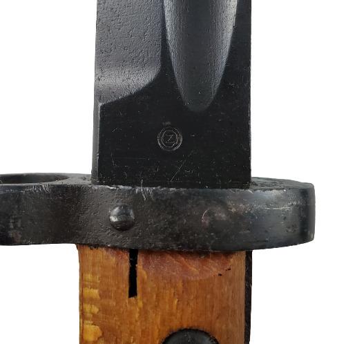 WW2 Czech VZ-24 Mauser Bayonet With Scabbard And Leather Frog
