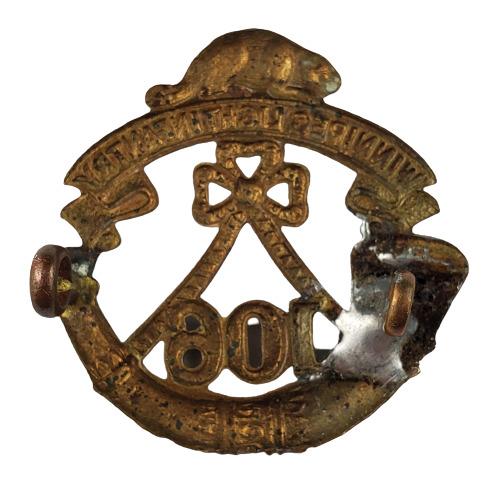 Pre-WW1 106th Winnipeg Light Infantry Collar Badge