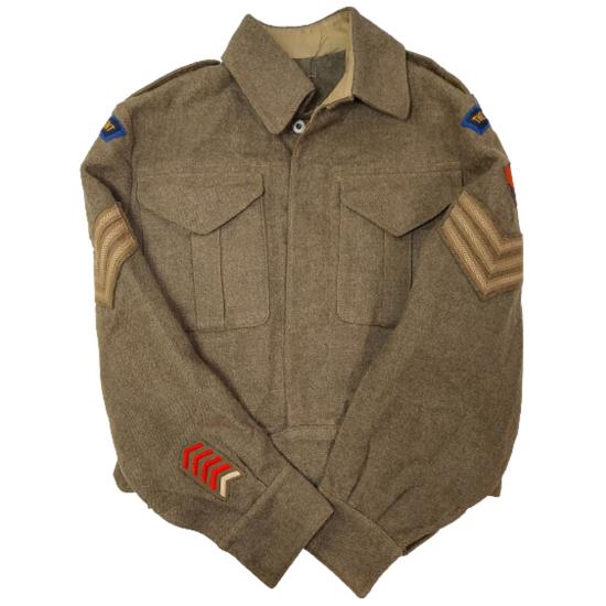 Named WW2 Canadian - The Ontario Regiment Armored Corps Battle Dress Tunic
