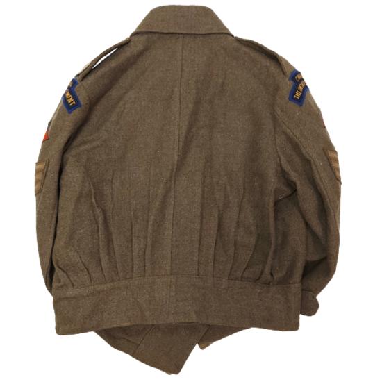 Named WW2 Canadian - The Ontario Regiment Armored Corps Battle Dress Tunic