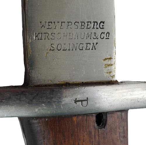 Pre-WW1 Argentine Model 1909 Mauser 2nd Pattern Bayonet