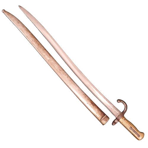 Pre-WW1 French Model 1866 Chassepot Bayonet Dated 1866