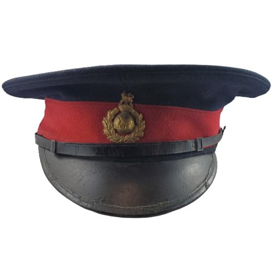 WW1 British Royal Marines Officer's Visor Cap