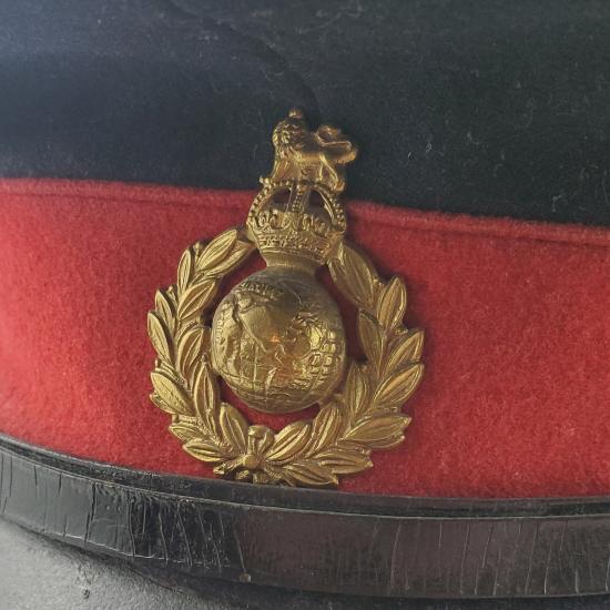 WW1 British Royal Marines Officer's Visor Cap