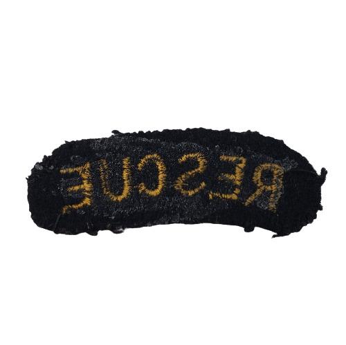 WW2 British Home Front RESCUE Cloth Shoulder Title