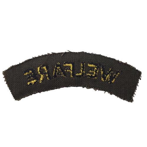WW2 British Home Front WELFARE Cloth Shoulder Title