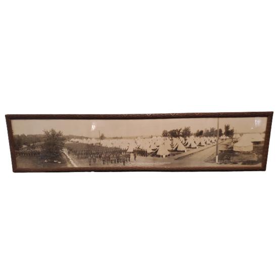WW1 Canadian Yard Long Framed Photo- Signal Training Depot Ottawa 1917