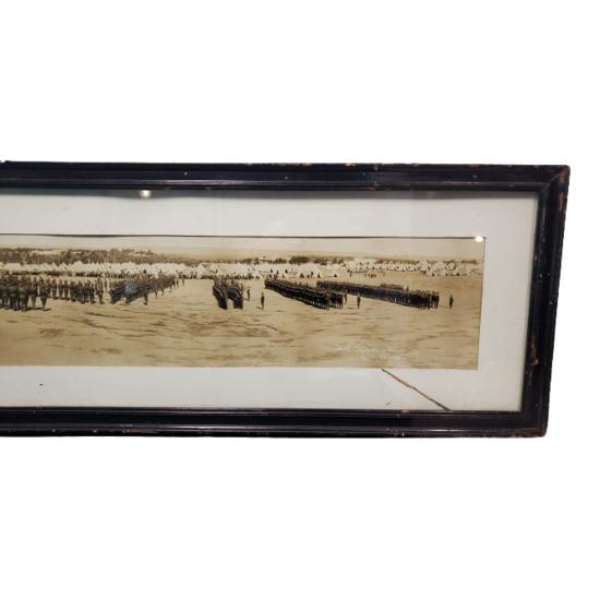 WW1 Canadian Yard Long Photo - Presenting Colors To The Highland Brigade 1916