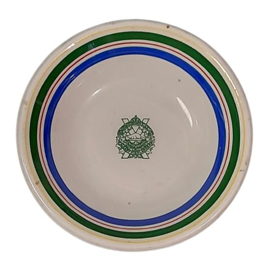 WW2 Calgary Highlander Mess Hall Dessert Bowl