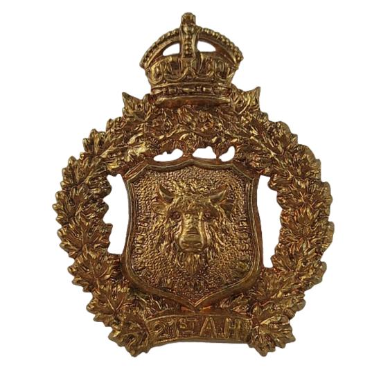 Pre-WW1 Canadian 21st Alberta Hussars Cap Badge 1905-1908