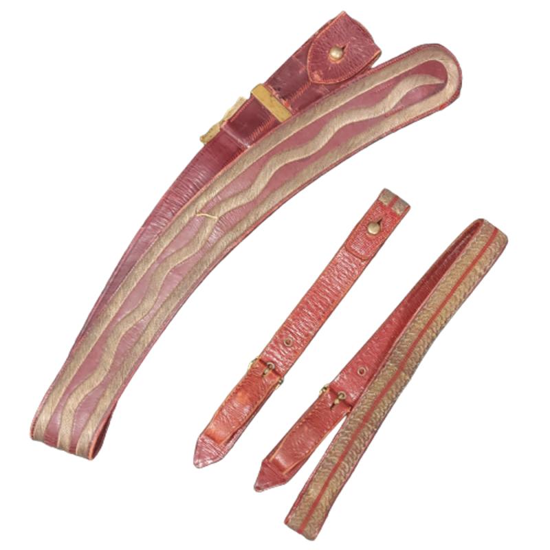 Pre-WW1 British Royal Engineers Cross Belt And Sword Hangers