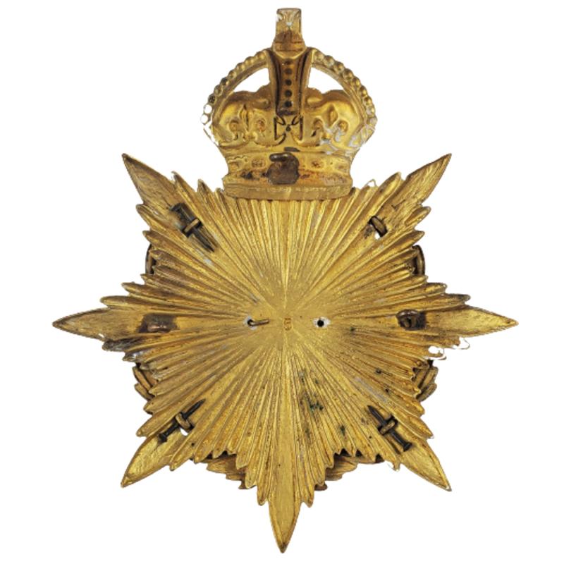 British Edwardian The Devonshire Regiment Officer's Helmet Plate, Post 1902